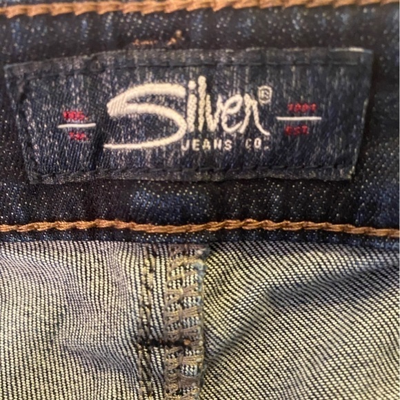 Silver Jeans Co. Elyse Mid Rise Skinny Dark Wash Ladies  W31/L31 - Picture 7 of 16